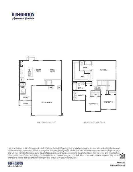 2D floor plan layout for the Davis by D.R. Horton in Watermark, Alvin, TX (Image 4). 2D floor plan layout for the Davis by D.R. Horton in Watermark, Alvin, TX (Image 4).