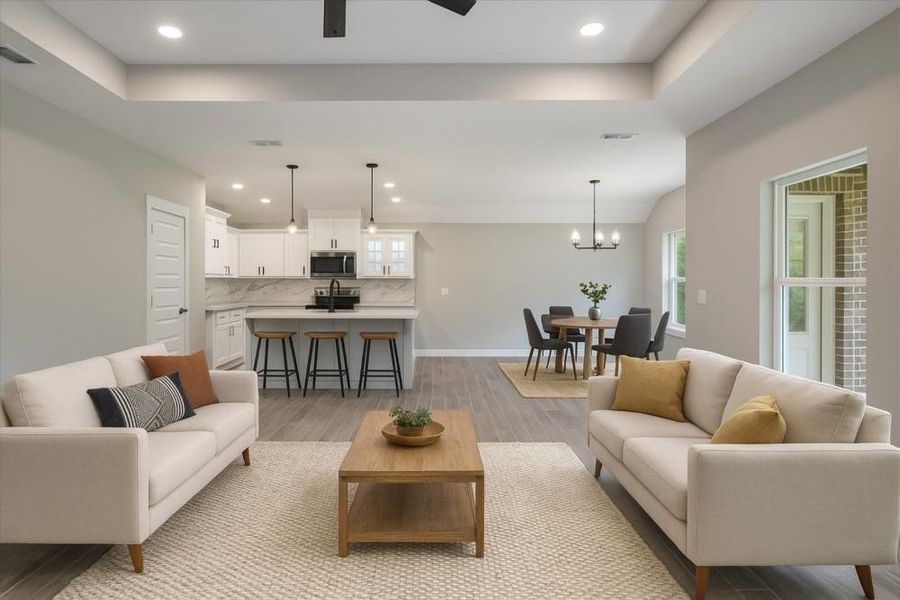 Furnished interior view inside a new home in , Lindale (Image 12).