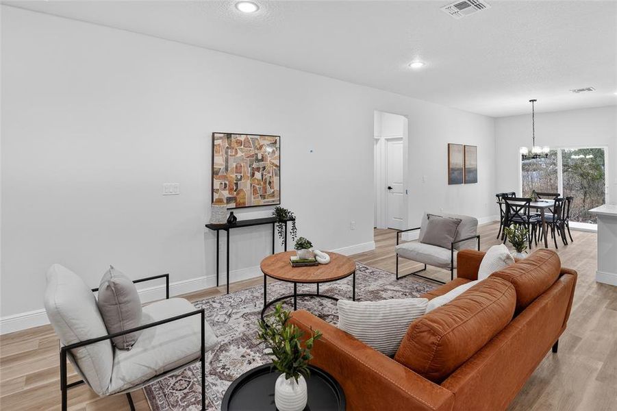 Furnished interior view inside a new home in , Ocala (Image 6).