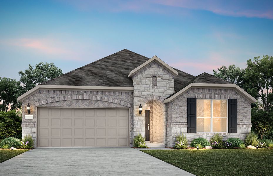 Representative exterior photo of a completed home built from the Bell by Pulte Homes in Ribbonwood, Aubrey, TX (Image 26). Representative exterior photo of a completed home built from the Bell by Pulte Homes in Ribbonwood, Aubrey, TX (Image 26).