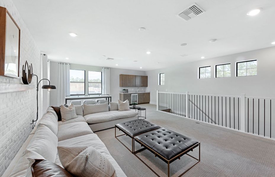 Representative furnished interior of a home built from the Layton Grand by Del Webb in Del Webb Explore North River Ranch, Parrish (Image 16).