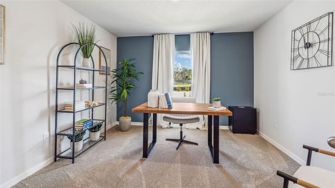 Furnished interior view inside a new home in Bella Lago, Parrish (Image 18). Furnished interior view inside a new home in Bella Lago, Parrish (Image 18).