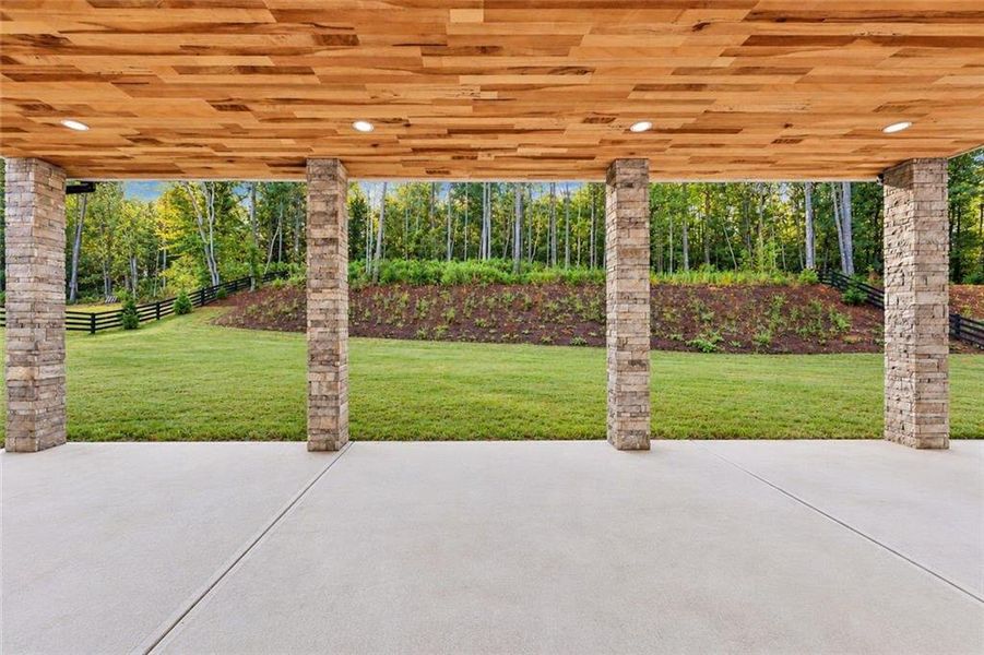 Exterior details and patio area of a home in , Hoschton (Image 3).
