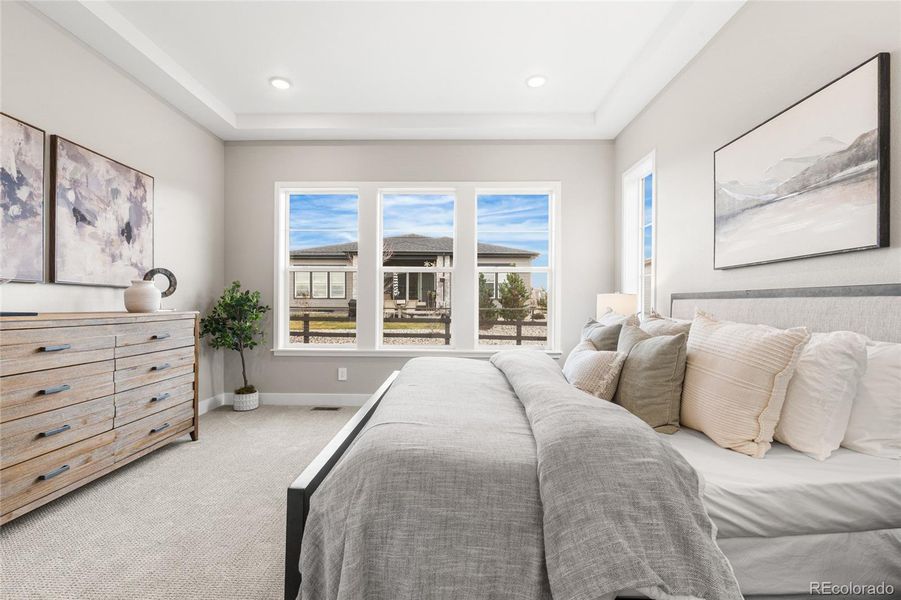 Furnished interior view inside a new home in Hilltop at Inspiration, Aurora (Image 13).