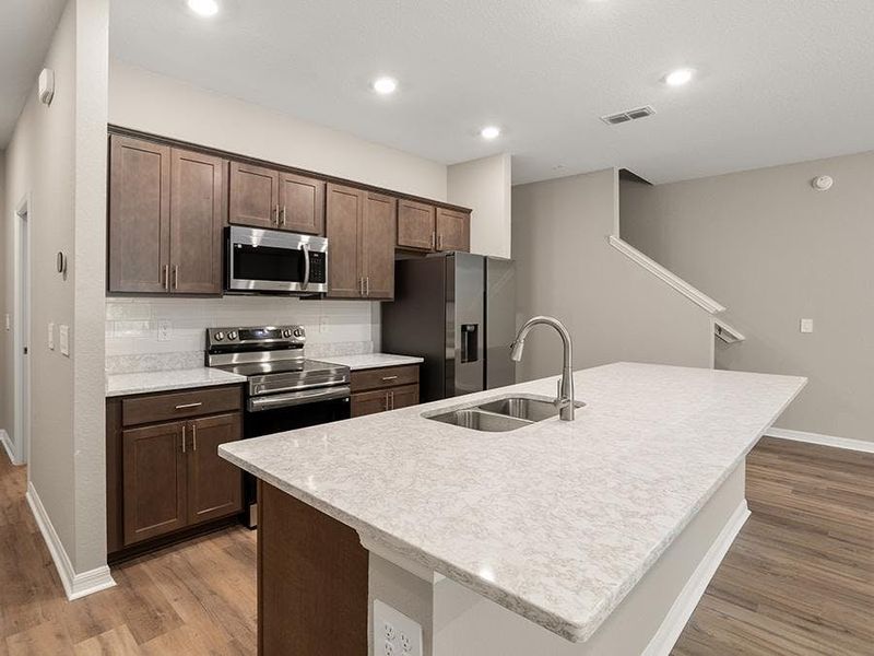 Two professionally-curated color packages are available to choose from - Aspen townhome by Highland Homes Two professionally-curated color packages are available to choose from - Aspen townhome by Highland Homes