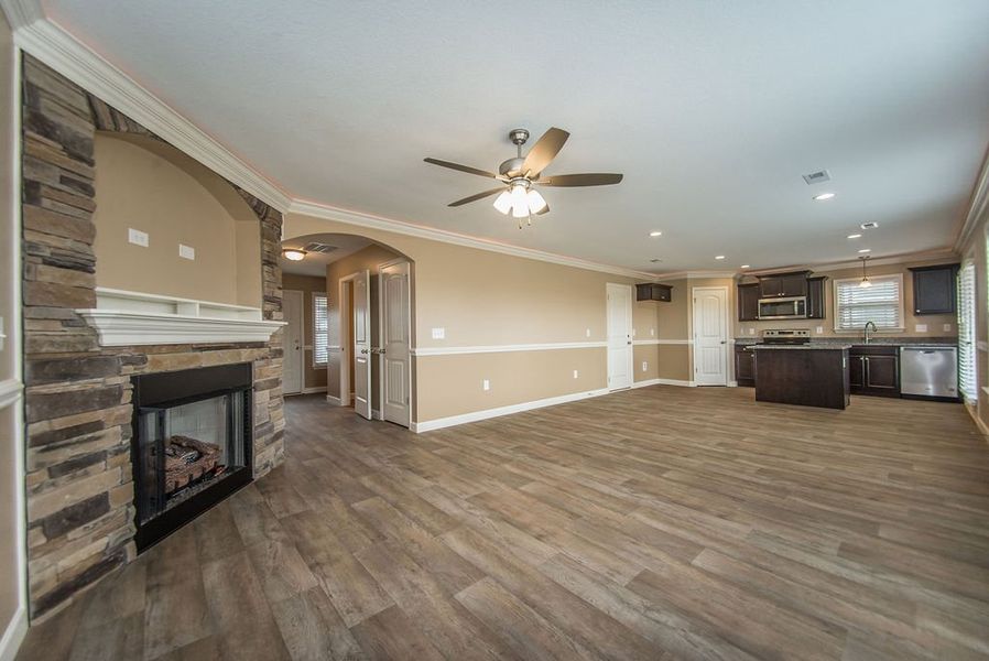 Representative furnished interior of a home built from the Reynolds by Enchanted Homes in Hampshire Heights, Moore (Image 11).