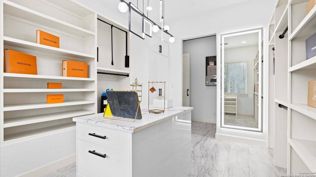 Furnished interior view inside a new home in , San Antonio (Image 40).
