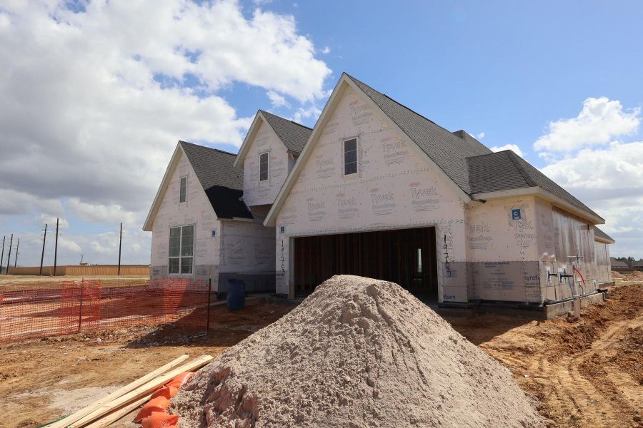 In-progress construction of a new home in Dunham Pointe, Cypress, TX (Image 27).