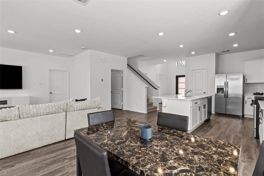 Furnished interior view inside a new home in Tavola: Wildflower II Collection, New Caney (Image 8).