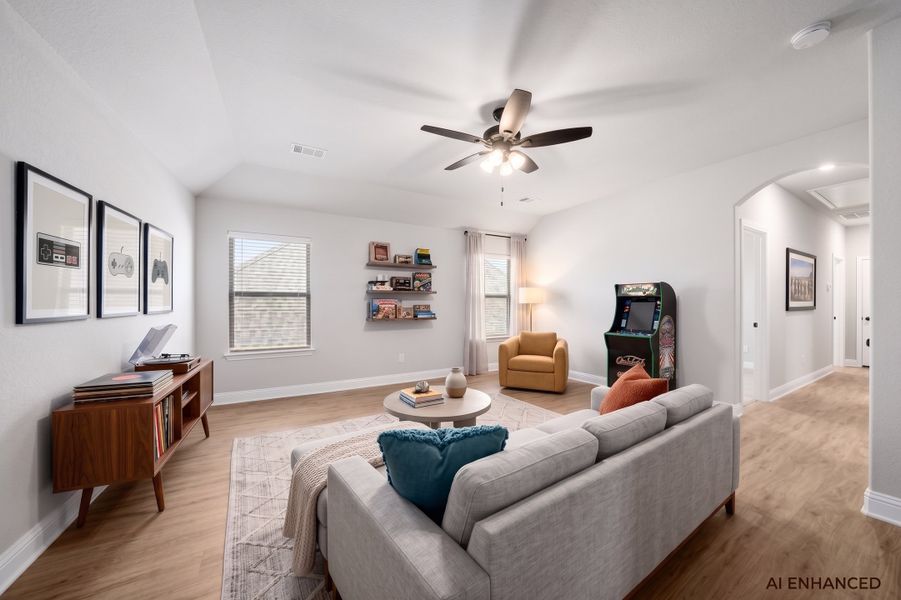 Furnished interior view inside a new home in Summerwood, Red Oak (Image 13).