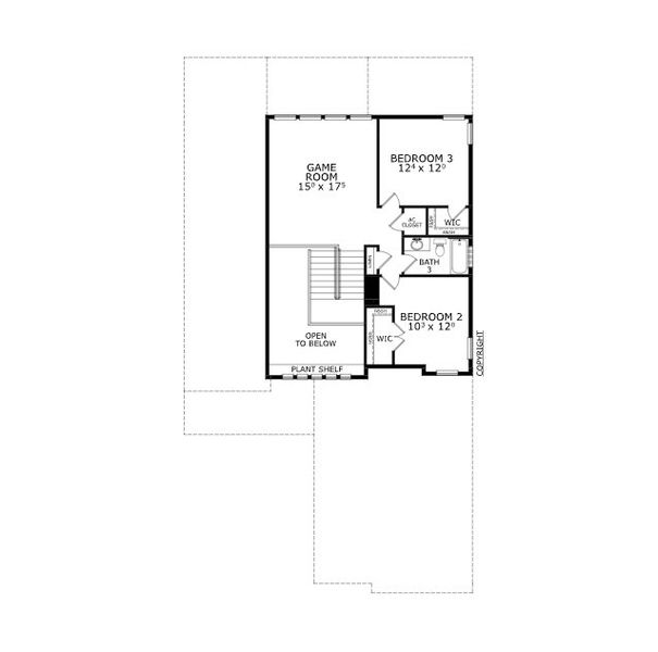 2D floor plan layout of this home in Middlebourne, St. Johns, FL (Image 3).