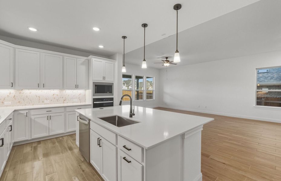 Furnished interior view inside a new home in Saddleback at Santa Rita Ranch, Liberty Hill (Image 11). Furnished interior view inside a new home in Saddleback at Santa Rita Ranch, Liberty Hill (Image 11).