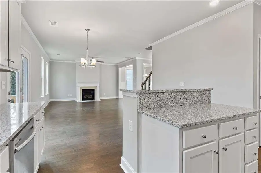 Furnished interior view inside a new home in Stratford Square, Lawrenceville (Image 2). Furnished interior view inside a new home in Stratford Square, Lawrenceville (Image 2).