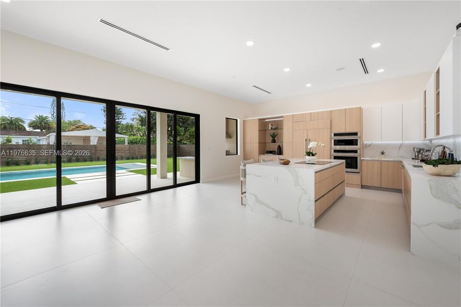 Furnished interior view inside a new home in , Miami (Image 18).