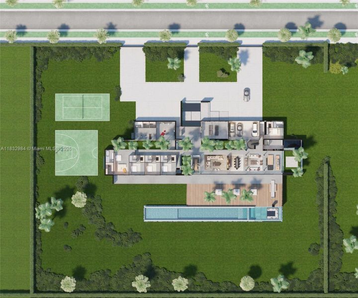 2D floor plan layout of this home in , Southwest Ranches, FL (Image 6). 2D floor plan layout of this home in , Southwest Ranches, FL (Image 6).