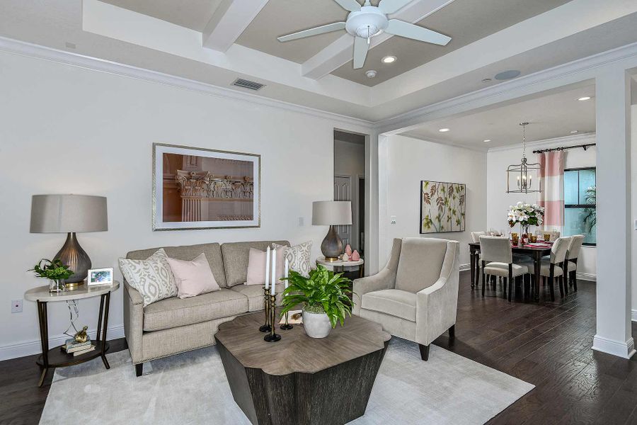 Representative furnished interior of a home built from the Liberty 4 by Neal Communities in Vicenza, Venice (Image 8).