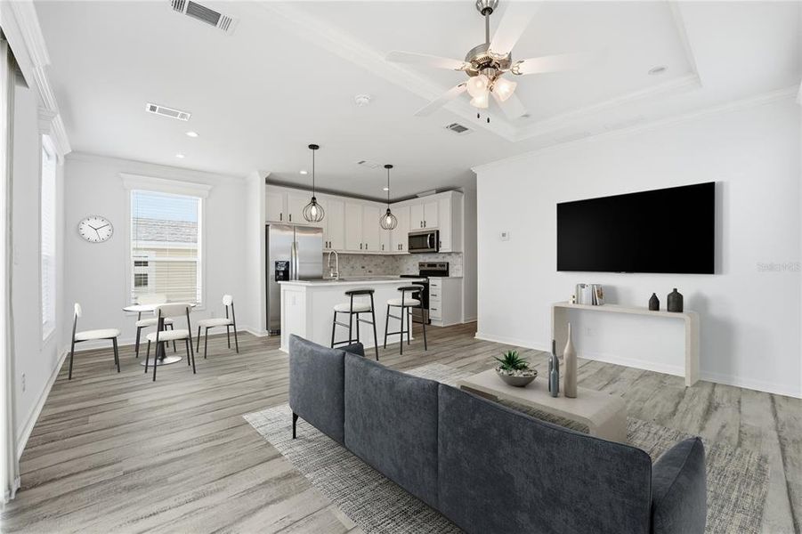 Furnished interior view inside a new home in , Longboat Key (Image 4).