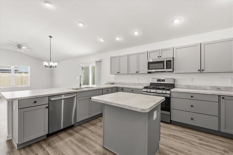 Furnished interior view inside a new home in , The Villages (Image 12).