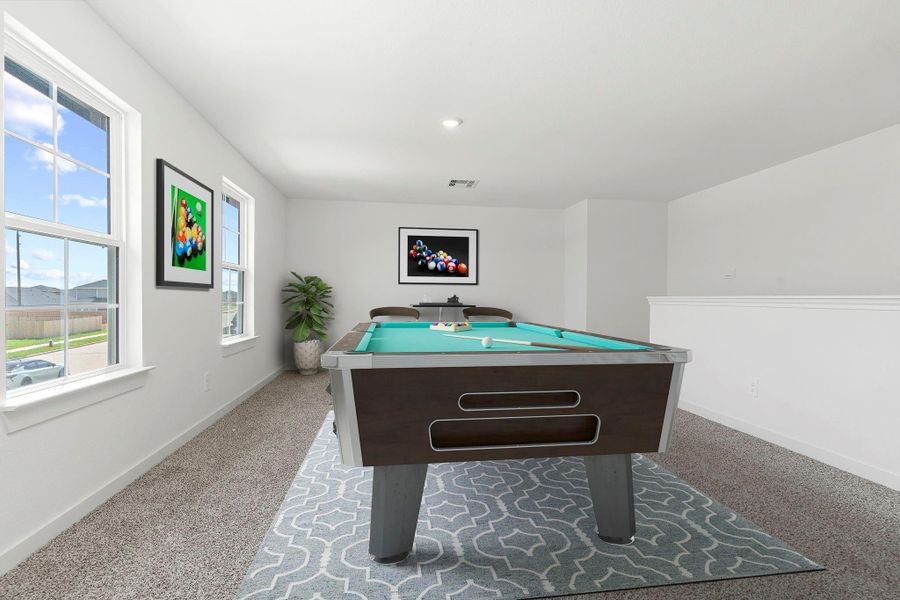 Furnished interior view inside a new home in Tamarron, Fulshear (Image 17).
