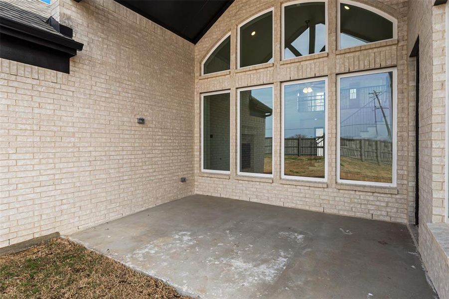 Exterior details and patio area of a home in , Venus (Image 3). Exterior details and patio area of a home in , Venus (Image 3).