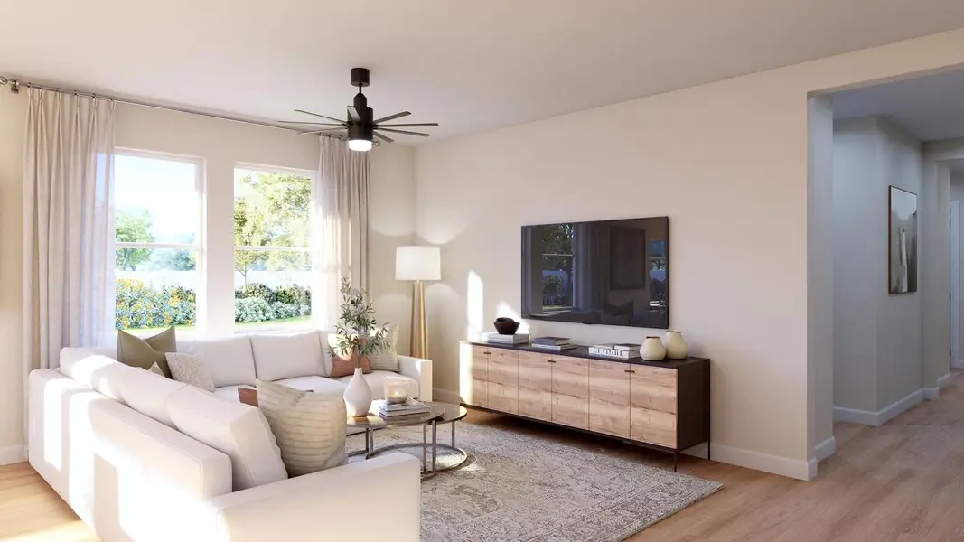 Representative furnished interior of a home built from the Willow by Risewell Homes in Cypress Bluff, Groveland (Image 5). Representative furnished interior of a home built from the Willow by Risewell Homes in Cypress Bluff, Groveland (Image 5).