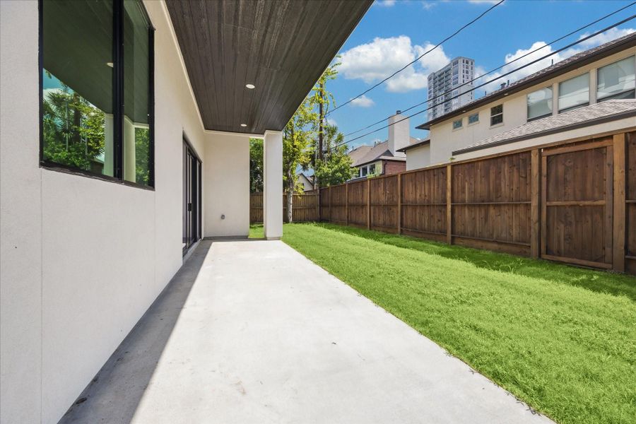 Exterior details and patio area of a home in , Houston (Image 23).