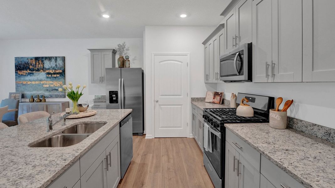 Furnished interior view inside a new home in Riverwood Gardens, Oakland (Image 5). Furnished interior view inside a new home in Riverwood Gardens, Oakland (Image 5).
