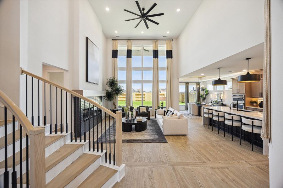 Furnished interior view inside a new home in The Woodlands Hills, Willis (Image 6). Furnished interior view inside a new home in The Woodlands Hills, Willis (Image 6).