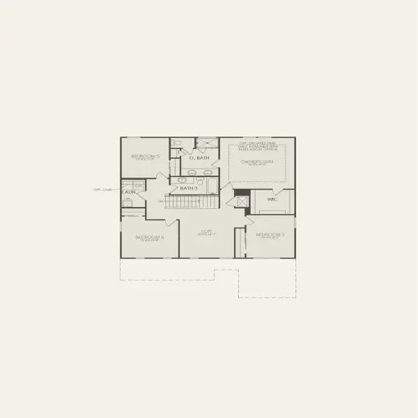 2D floor plan layout for the Imperial by Pulte Homes in Highland Pines, Leesburg, FL (Image 3).