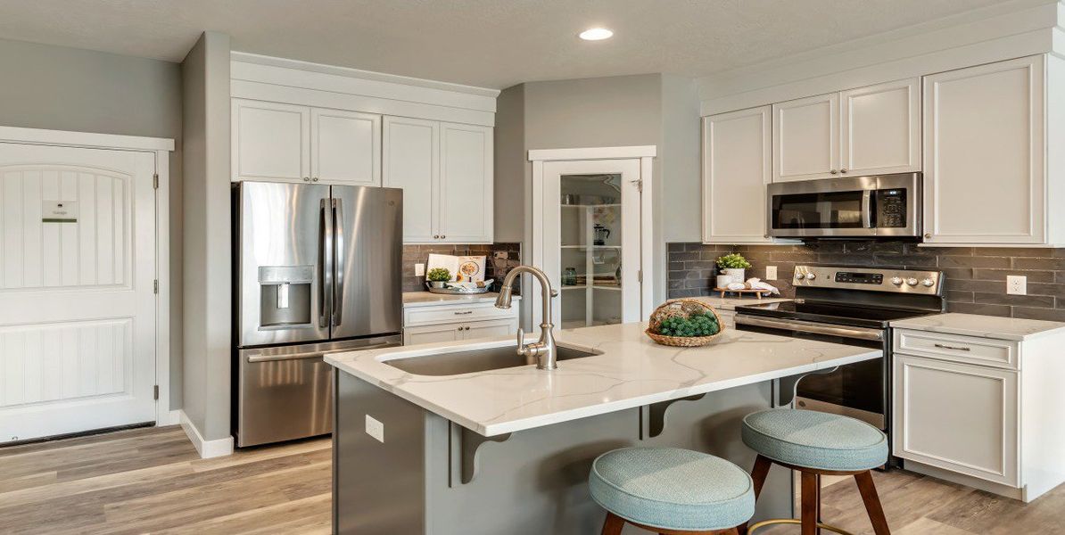 Furnished interior view inside a new home in , Salem (Image 10).