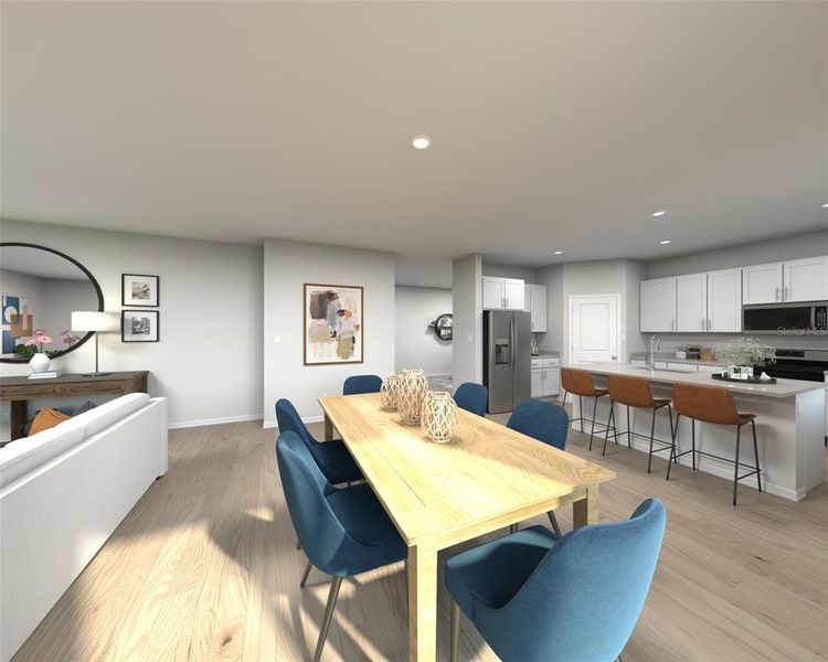 Furnished interior view inside a new home in Manor Oaks, Groveland (Image 6).