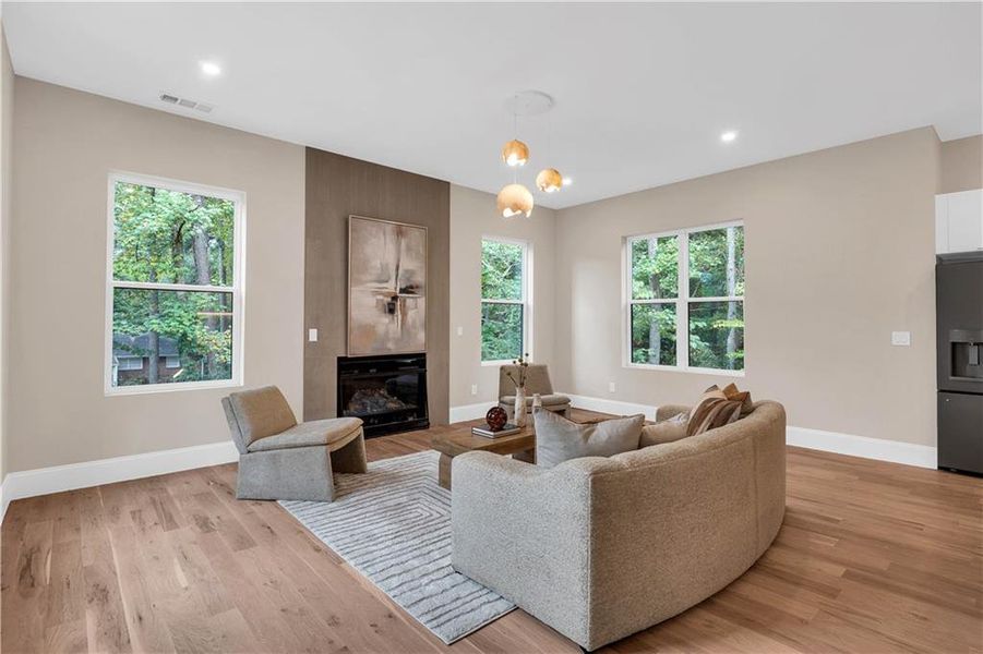 Furnished interior view inside a new home in , Decatur (Image 4).