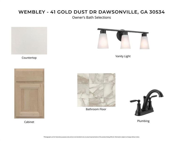 Sample of building materials used in homes in Villas at Gold Creek, Dawsonville (Image 5). Sample of building materials used in homes in Villas at Gold Creek, Dawsonville (Image 5).