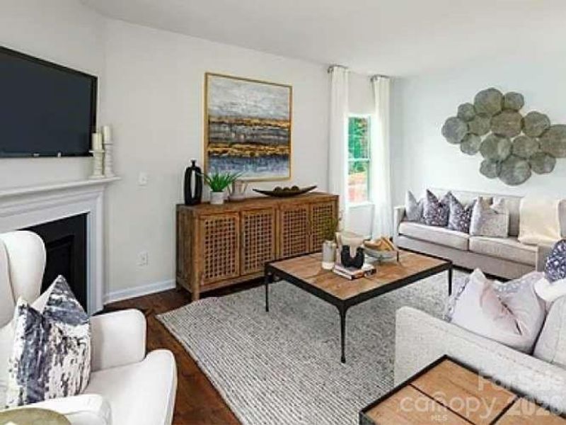 Furnished interior view inside a new home in Secrest Commons, Monroe (Image 18). Furnished interior view inside a new home in Secrest Commons, Monroe (Image 18).