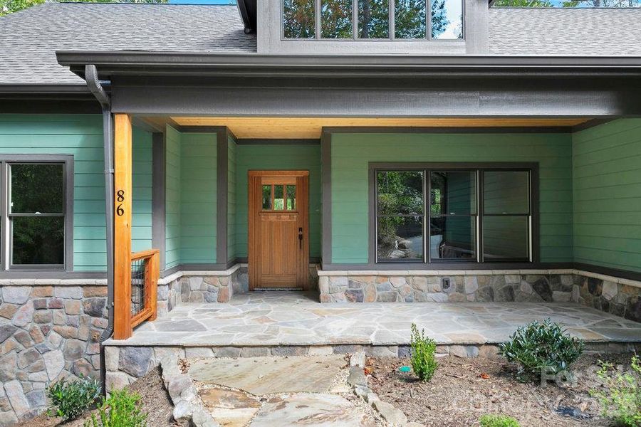 Exterior details and patio area of a home in , Brevard (Image 3).