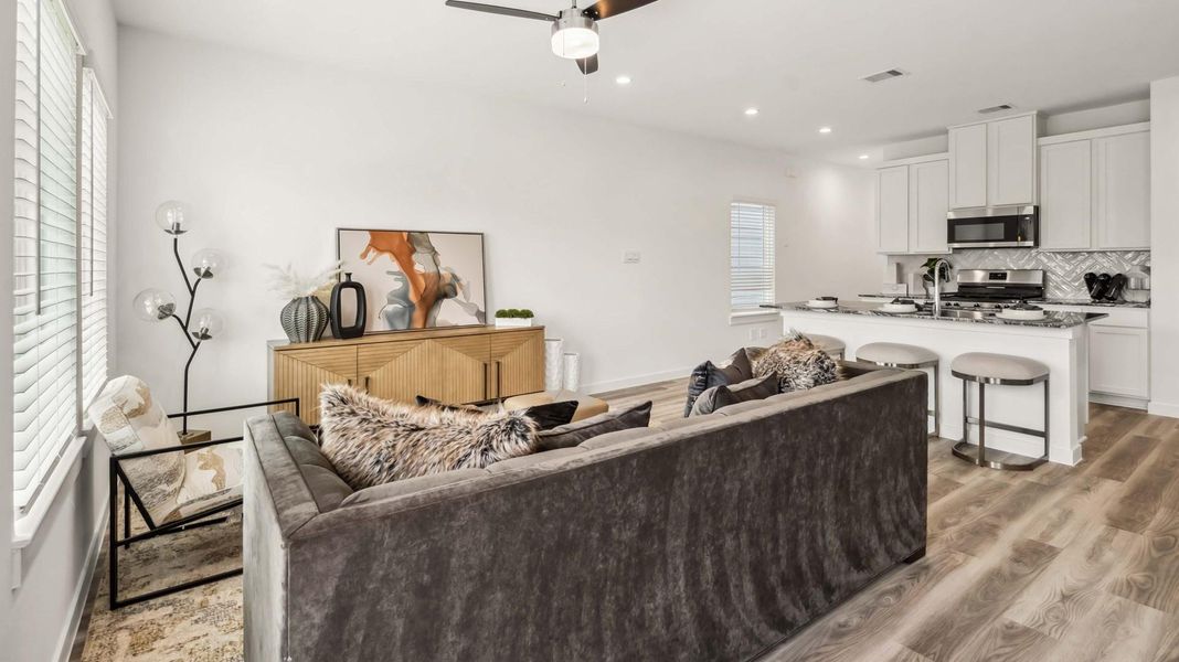 Furnished interior view inside a new home in Grand West, Houston (Image 3).
