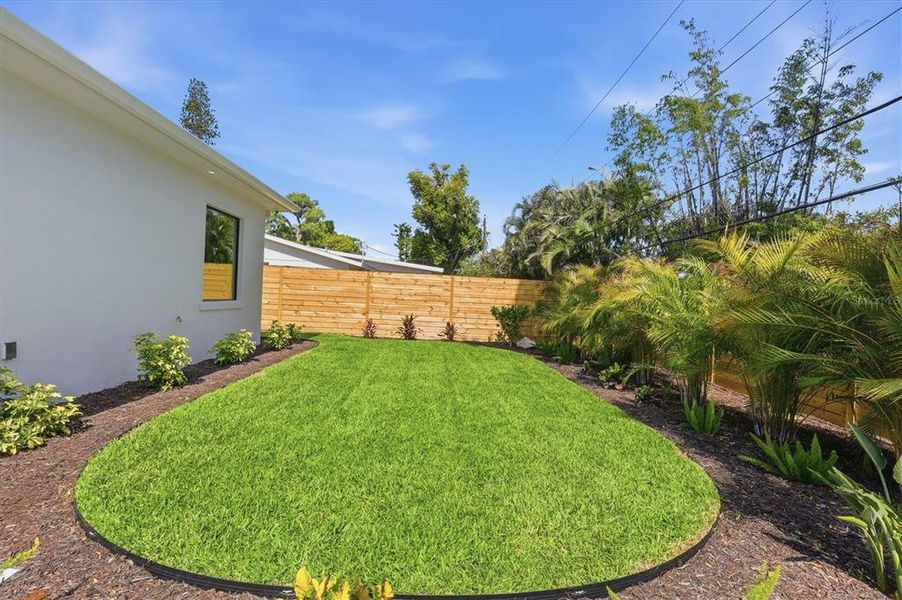 Exterior details and patio area of a home in , Sarasota (Image 44).