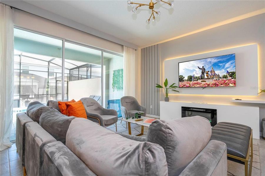 Furnished interior view inside a new home in Solara Resort, Kissimmee (Image 69).