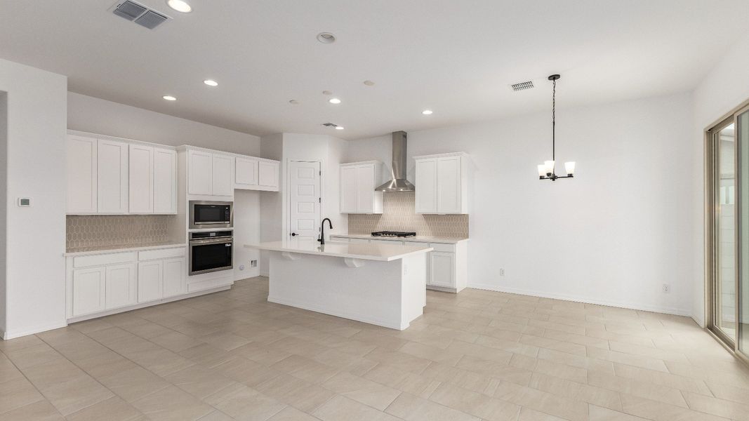 Furnished interior view inside a new home in Arroyo Seco - Hacienda, Buckeye (Image 6).