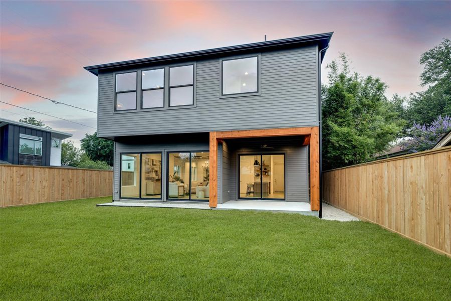 Exterior details and patio area of a home in , Houston (Image 25).