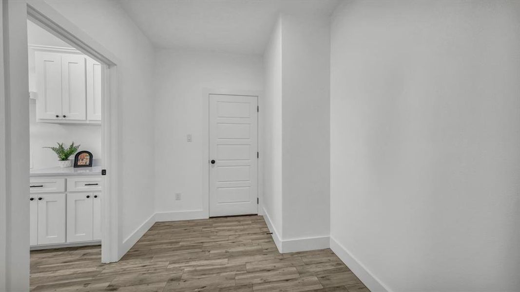 entracne from the garage