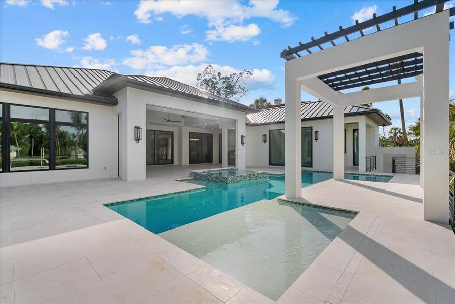 Exterior details and patio area of a home in , Sarasota (Image 34).