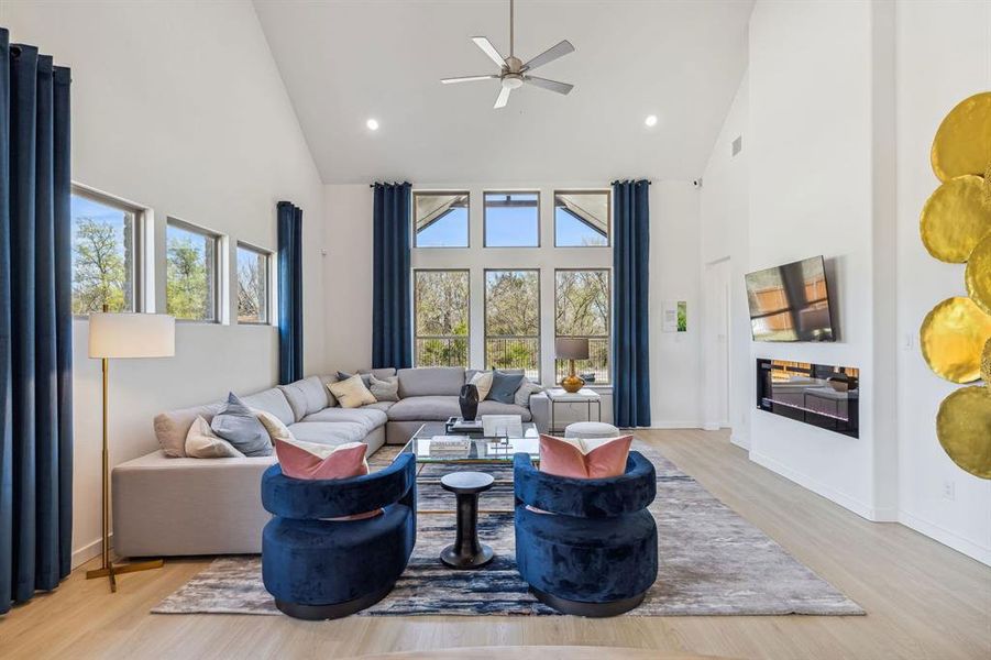 Living Room in the Van Gogh II home plan by Trophy Signature Homes – REPRESENTATIVE PHOTO