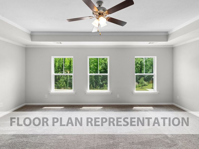 Owner’s Suite | Hampton II Plan by Ivey Homes