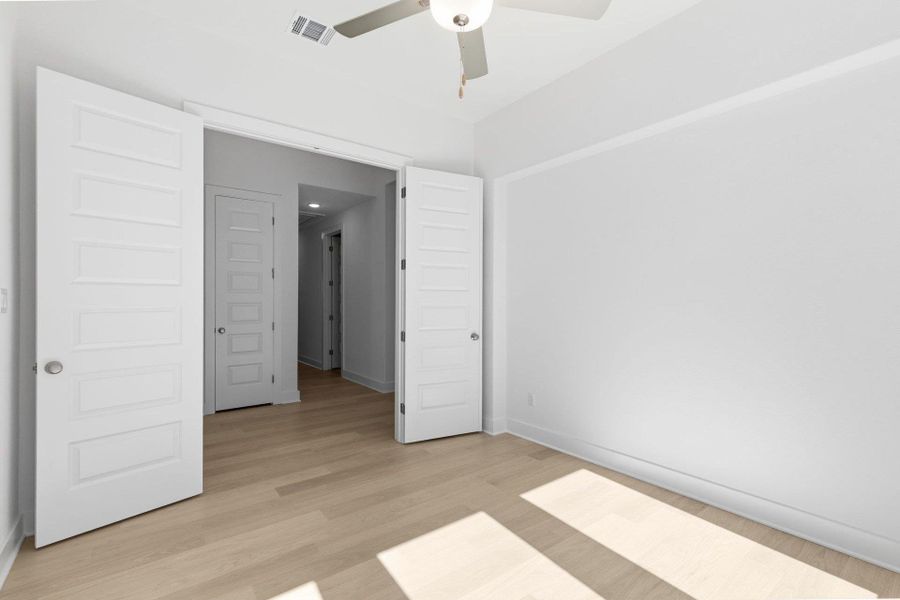 Double doors in Study