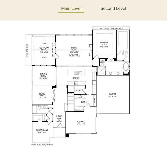 2D floor plan layout of this home in COLTON, Todd Mission, TX (Image 3).