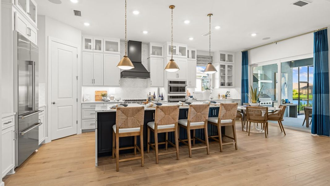 Furnished interior view inside a new home in Esplanade by the Islands, Naples (Image 6).
