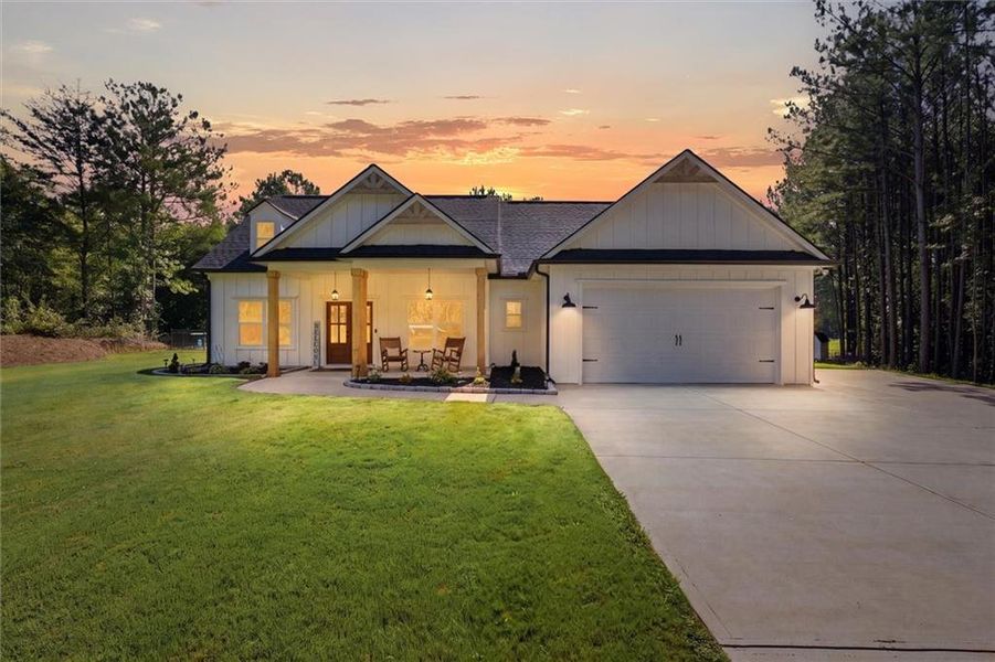 Front exterior of a new home in , Rockmart, GA, highlighting curb appeal (Image 24). Front exterior of a new home in , Rockmart, GA, highlighting curb appeal (Image 24).