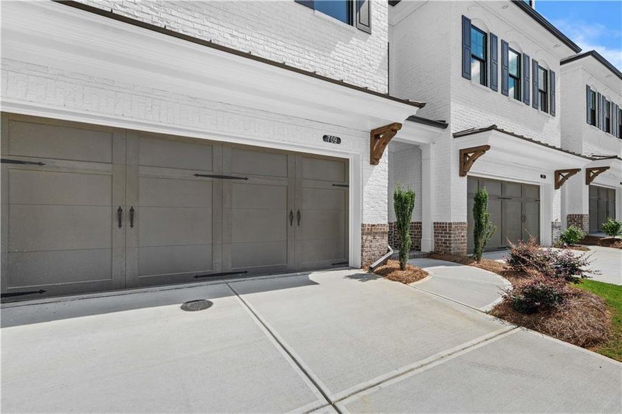 Exterior details and patio area of a home in Millcroft Townhomes, Buford (Image 1). Exterior details and patio area of a home in Millcroft Townhomes, Buford (Image 1).