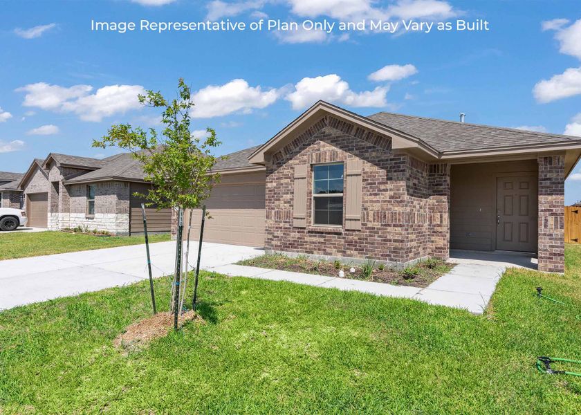 Representative exterior photo of a completed home built from the Camden by D.R. Horton in London Towne, Corpus Christi, TX (Image 19).